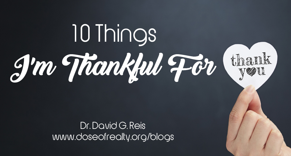10 Things I’m Thankful For
